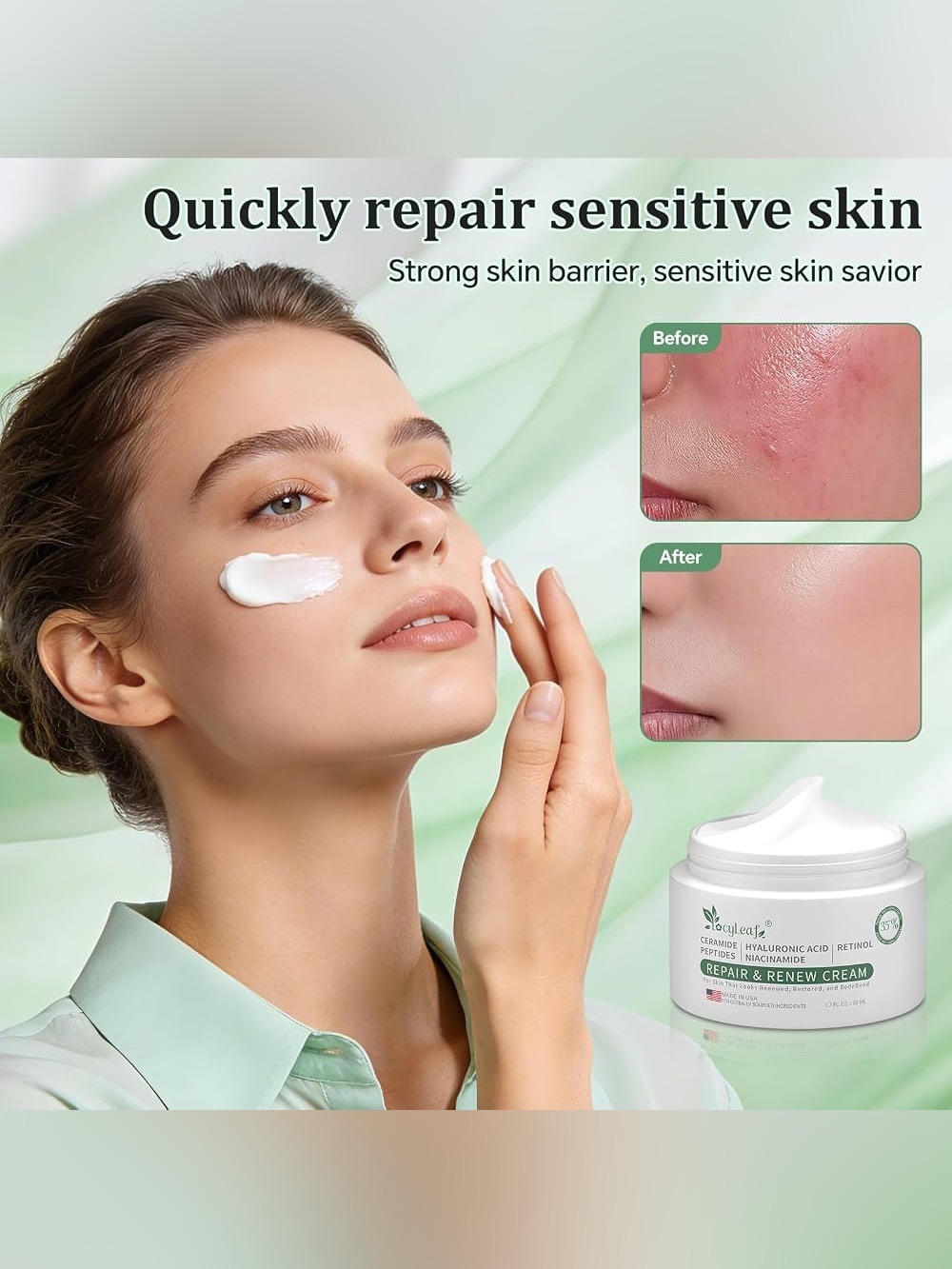 locyLeaf Natural Formula Barrier-Repair Moisturizer for Sensitive Skin - Picture 10 of 12